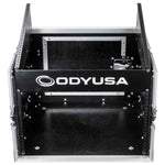 Odyssey FZ1006, 10U Top Slanted 6U Vertical Pro Combo Rack Case - Hollywood DJ