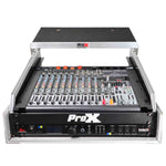ProX T-2MRSS13ULT DJ Combo Flight Case For 13U Top Mixer-DJ and 2U Rack With Laptop Shelf ProX Cases