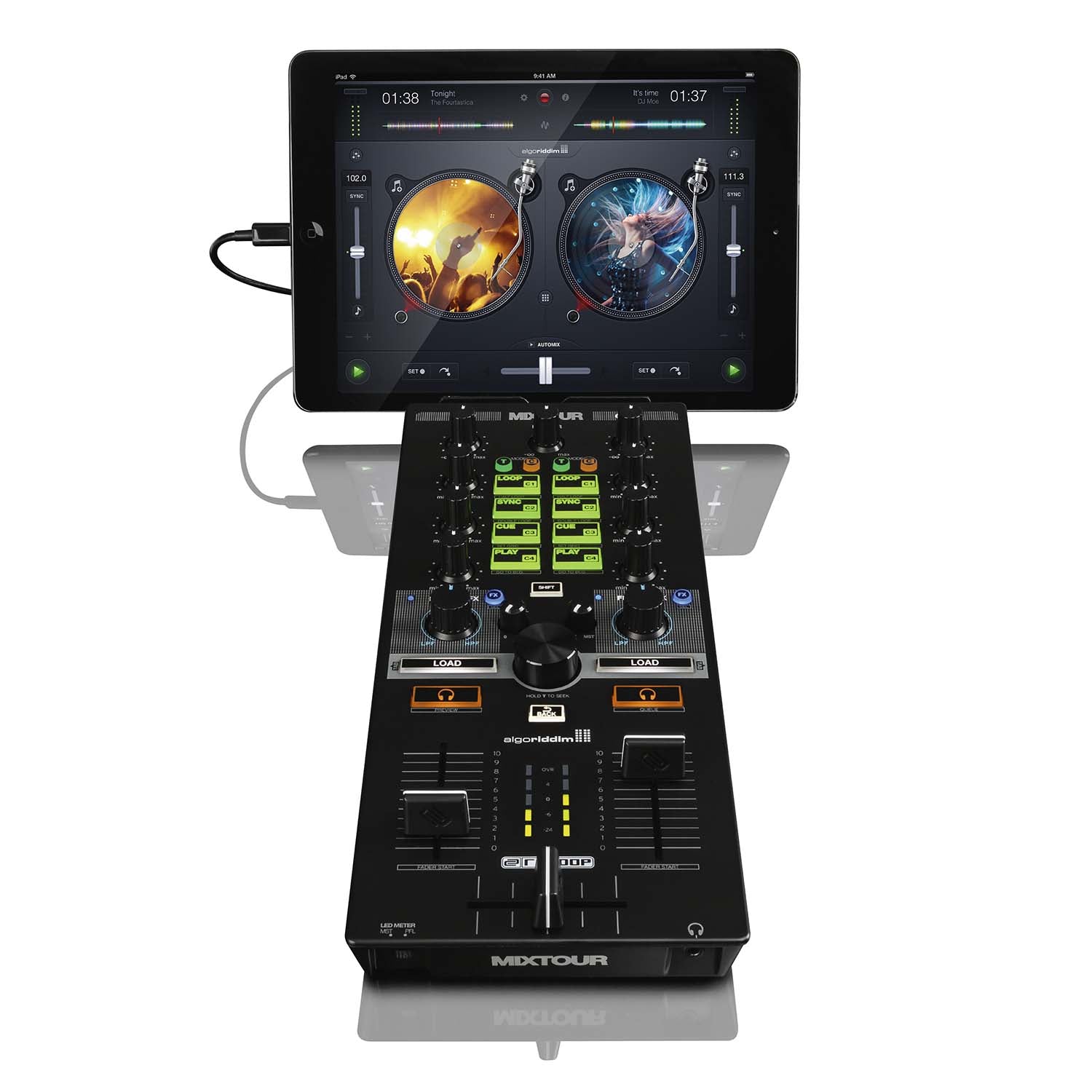 Reloop MIXTOUR, Sleek And Powerful Controller For IOS, Android & Laptop. by Reloop