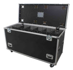 PROX XS-UTL246036W MK2 Heavy-Duty Truck Pack Utility Flight Case W-Divider and Tray Kit, W-4" Casters, 1/2 Inch Plywood - Hollywood DJ