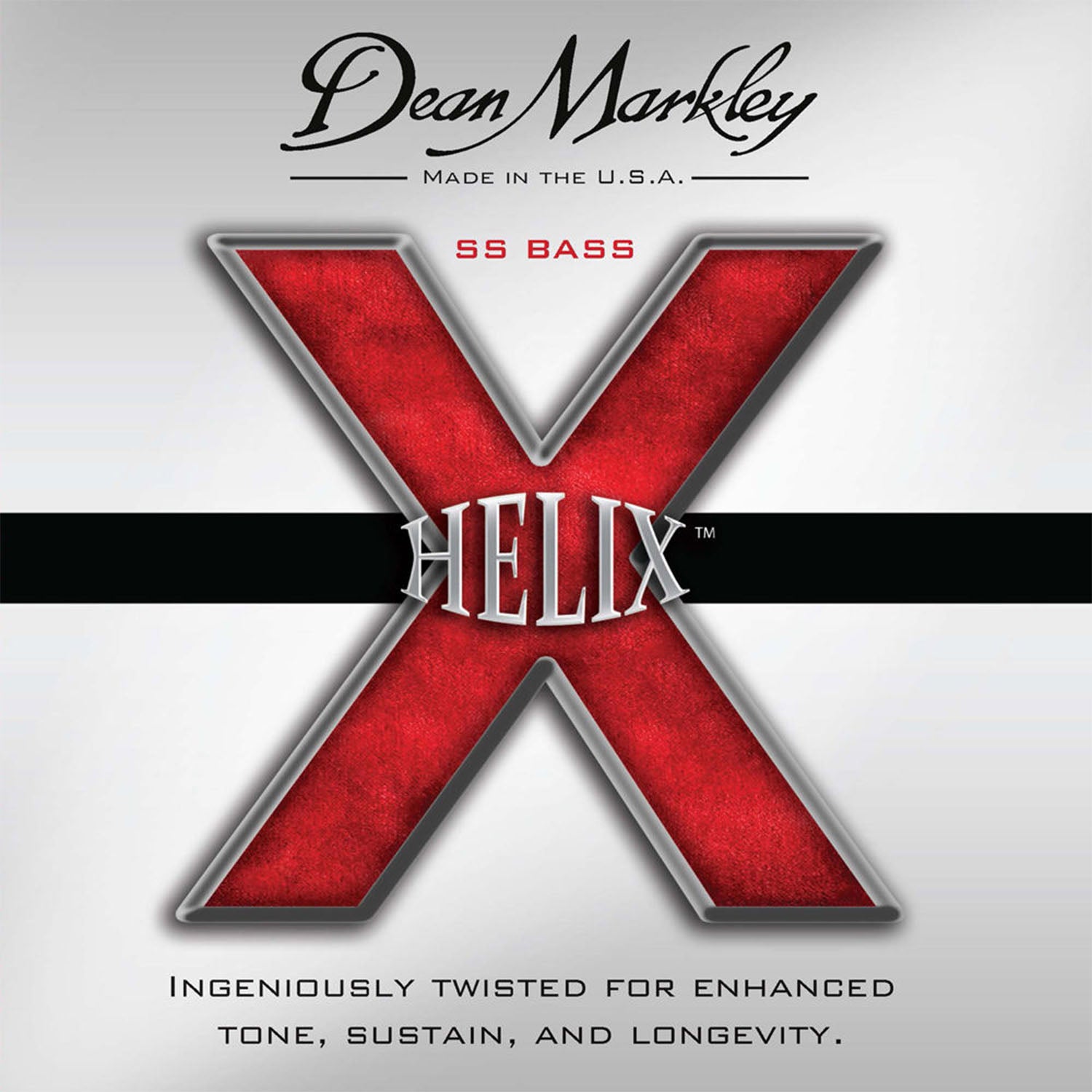Dean Markley 2613 Helix SS Bass Guitar Strings - 40-100 Gauge, 4-String Set - Hollywood DJ