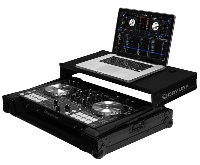 Open Box: Odyssey FZGSPIDDJSRBL Glide Style DJ Case for Pioneer DDJ-SR Controller - Black Label - Hollywood DJ