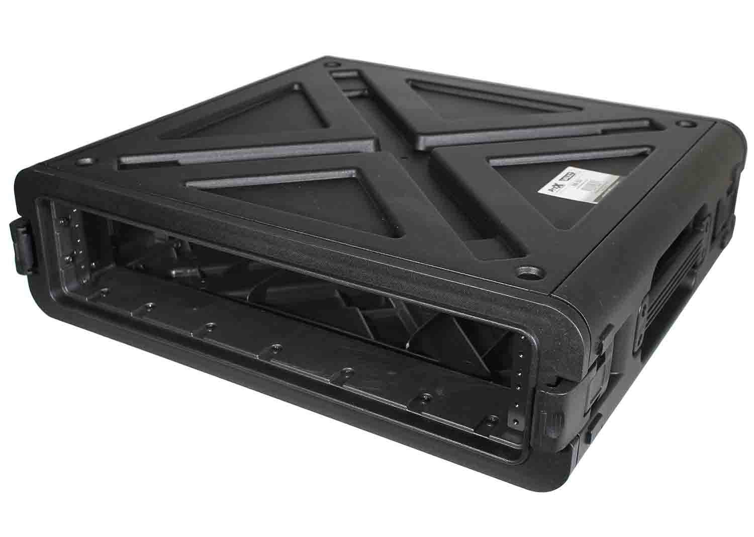 ProX XM-2U VaultX 2U Rack Air-tight, Water-sealed ABS Case - Hollywood DJ