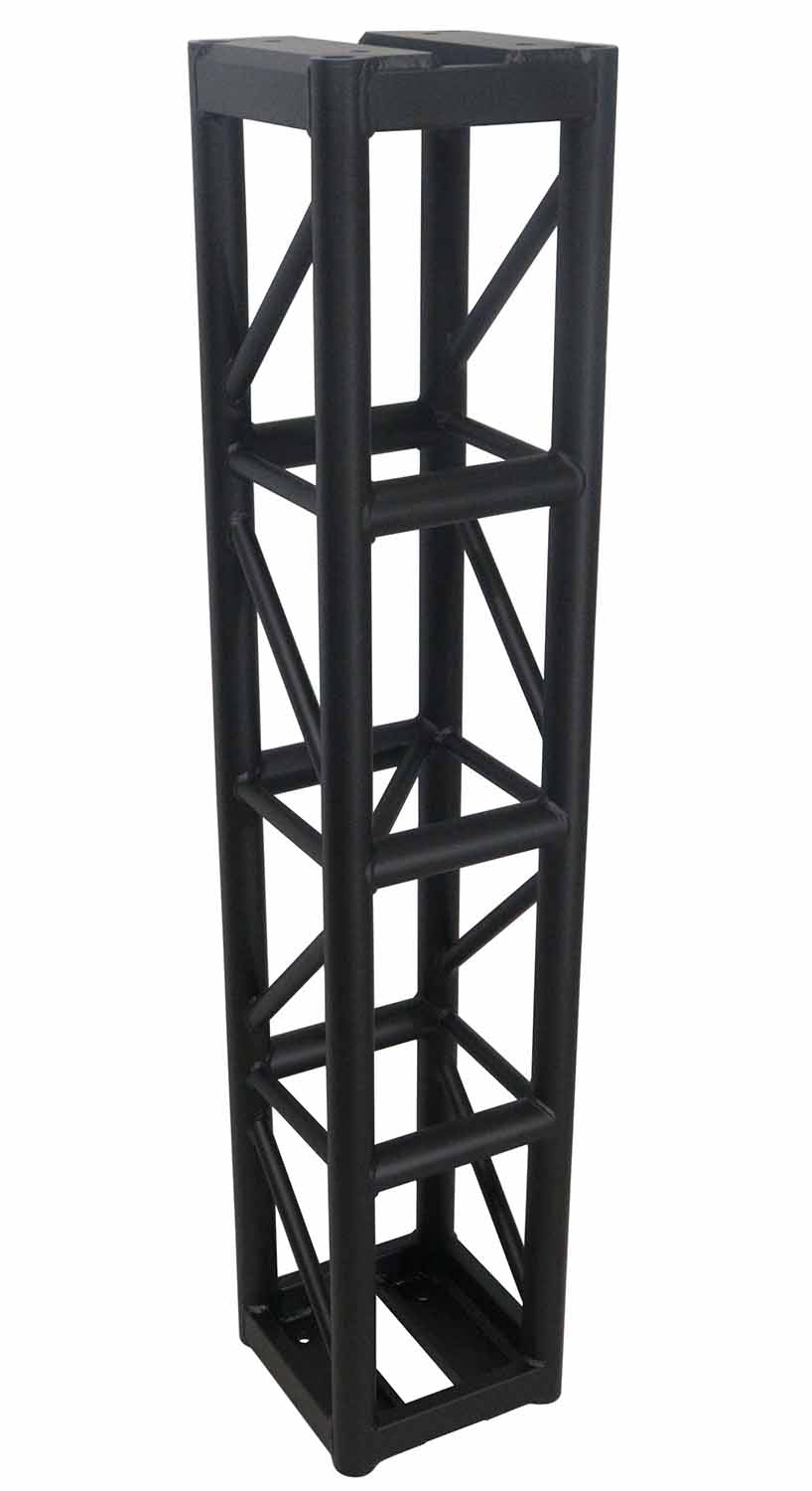 ProX XT-BT1205 BLK, 3mm Wall BoltX Black Bolted 12 Inch Professional Box Truss Segment - 5 Ft. - Hollywood DJ