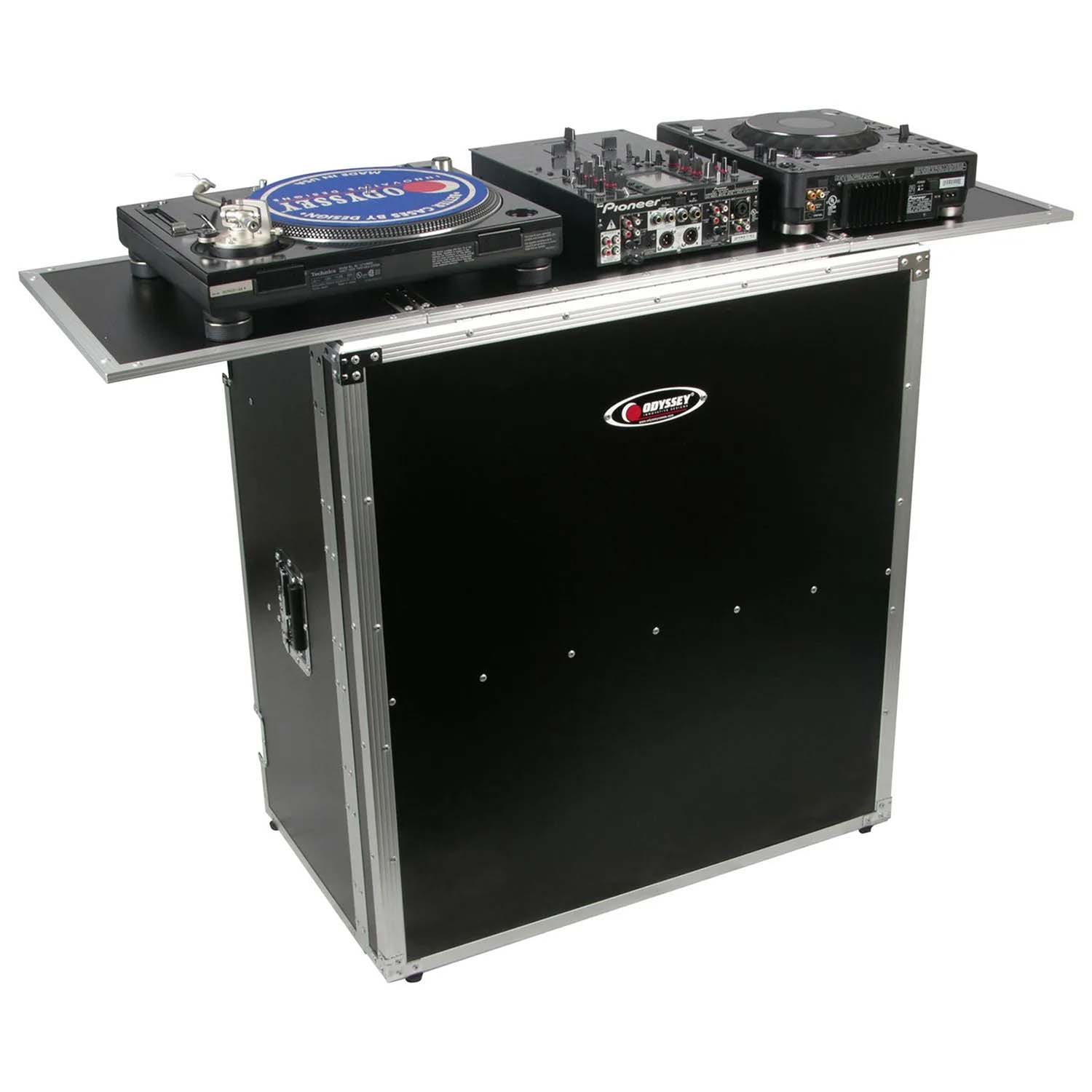 Odyssey FZF5437T, Fold-Out DJ Table Stand with Interior Support Shelf - Hollywood DJ