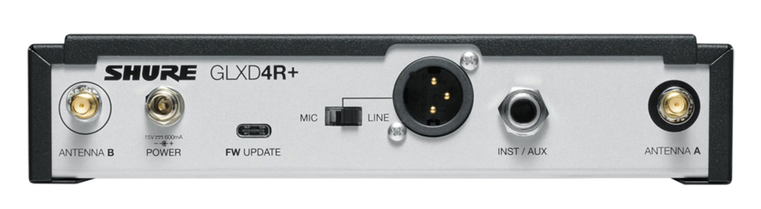 Shure GLXD24R+/B87A-Z3 Digital Wireless Rack System with BETA 87A Vocal Microphone - Hollywood DJ