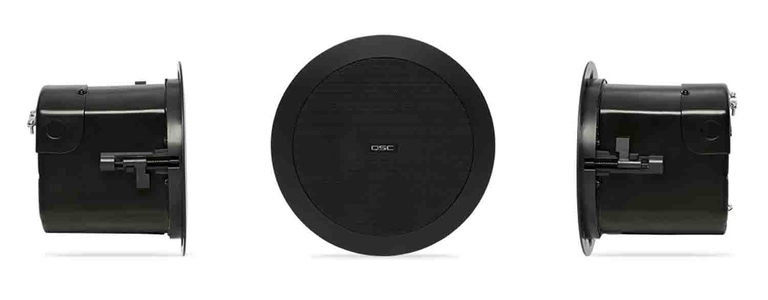 B-Stock: QSC AD-C4T-BK 4.5" 2-Way Ceiling Loudspeaker - Black - Hollywood DJ