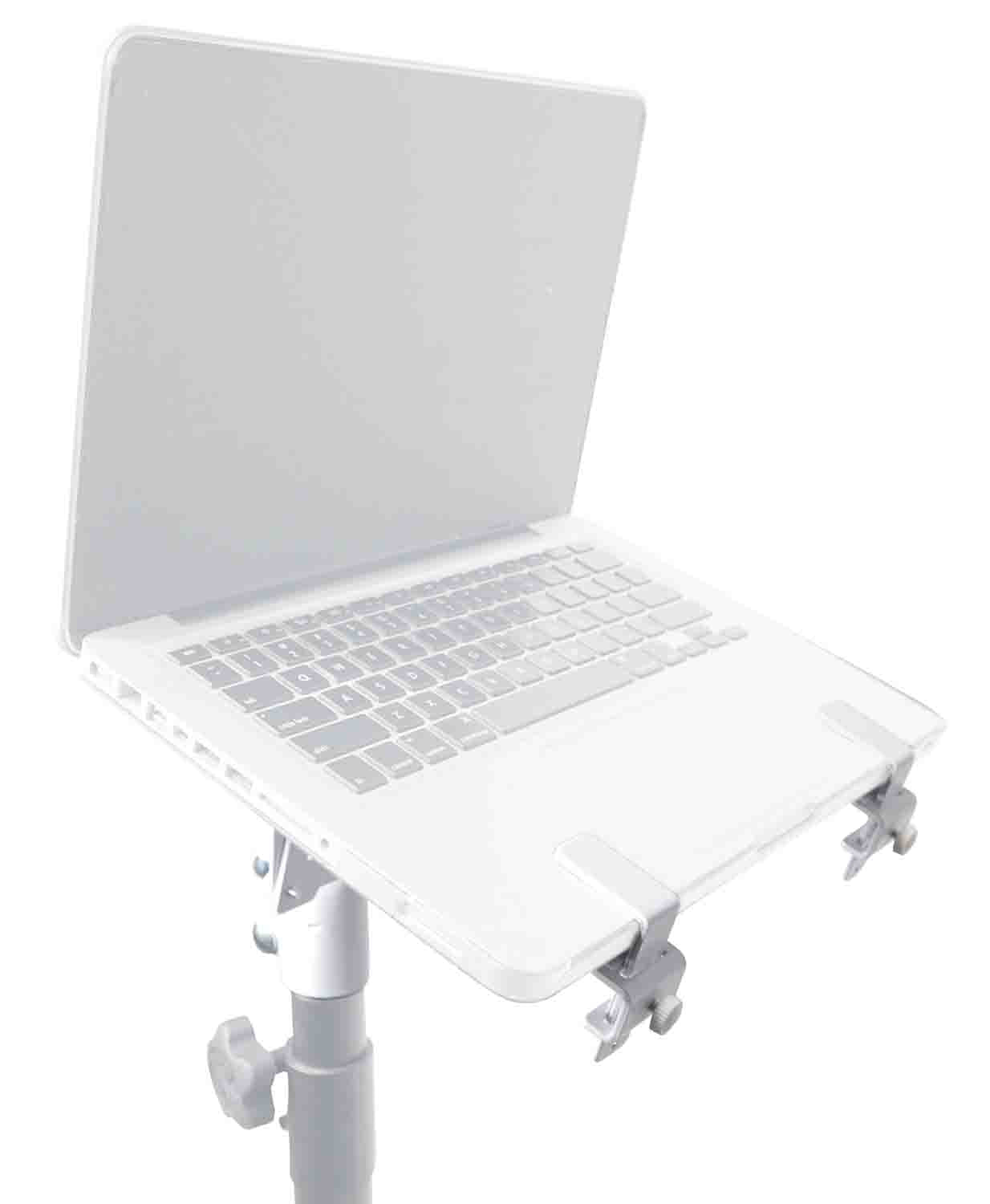 ProX X-LTF01WH Laptop Shelf Tray for Monitor VESA Arm Mount - White - Hollywood DJ