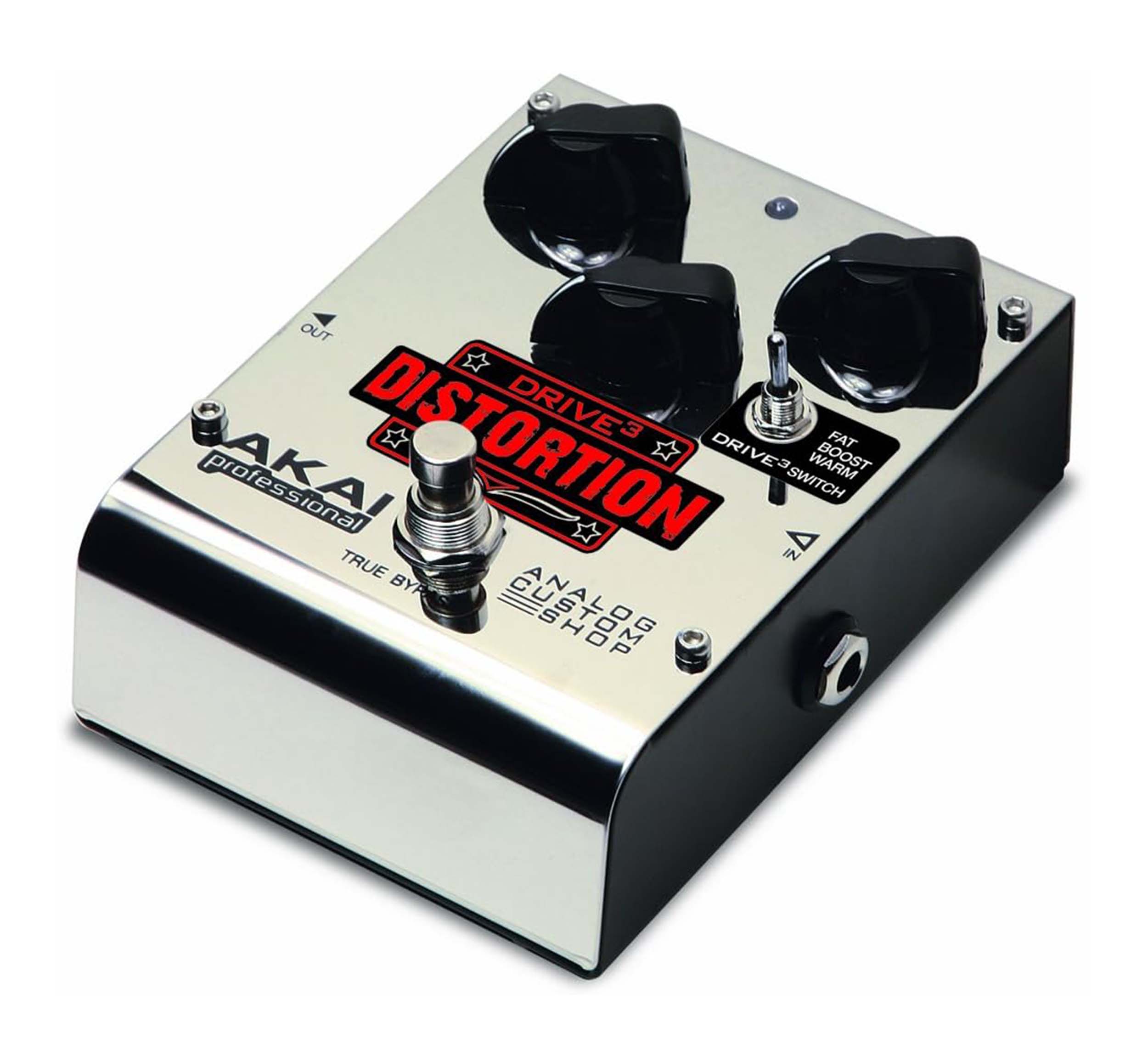 Akai TRIMODDIST Professional Dive3 Distortion Guitar Effect Pedal - Hollywood DJ