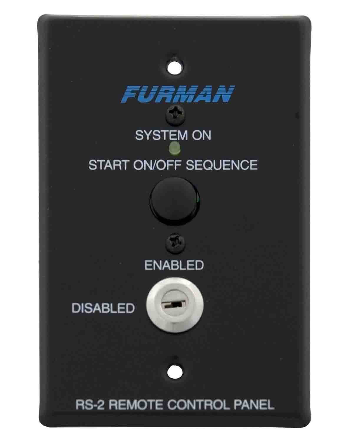 Furman RS-2 Key Switched Remote System Control Panel - Hollywood DJ