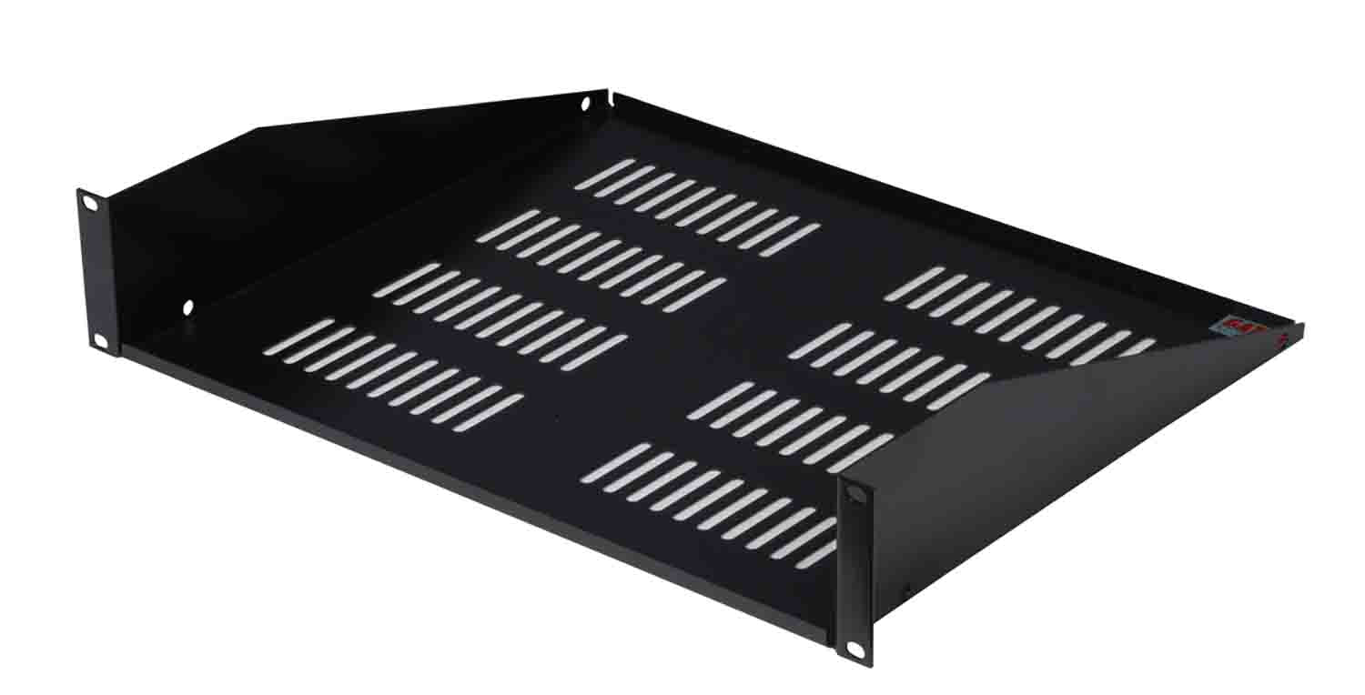 Gator Cases GRW-SHELFVNT2 Rackworks Utility 2U Vented Shelf - 15″ Deep - Hollywood DJ