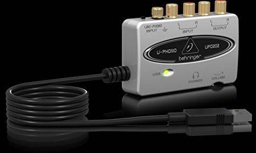 Behringer UFO202 Audiophile USB/Audio Interafce witth Phono Preamp - Hollywood DJ