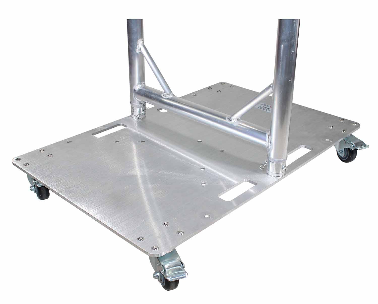 ProX XT-BP2430W Rolling Aluminum Base With 4 - 3 Inch Locking Casters - 24" x 30" - Hollywood DJ