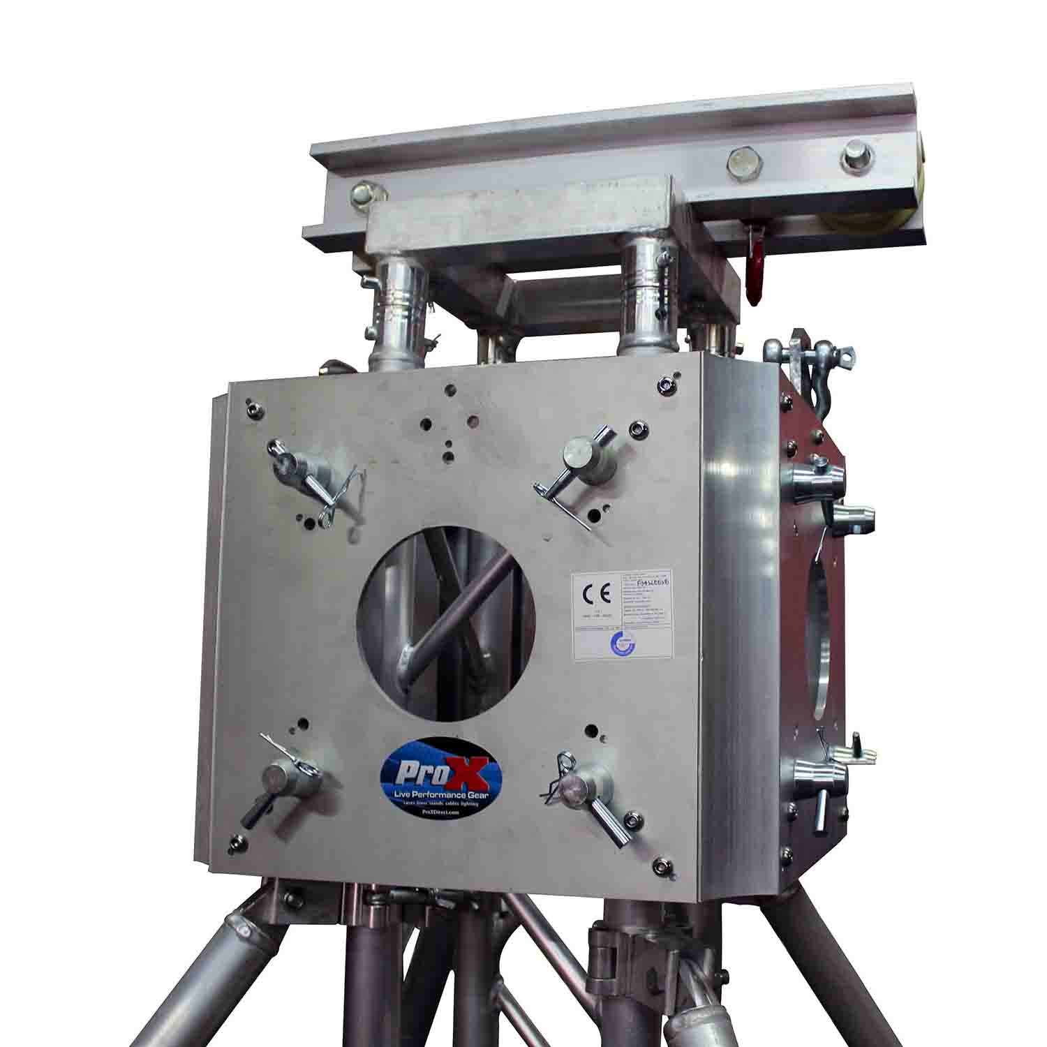 ProX XTP-GSBPACK3 Truss Tower Stage Roofing System Package Top Block Hinges Base - 3.28 Feet - Hollywood DJ