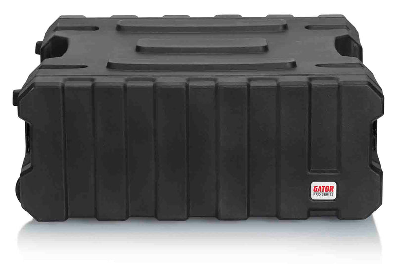 B-Stock: Gator Cases G-PROR-4U-19, 4U Deep Molded Audio Rack Case with Wheels - 19 Inch - Hollywood DJ