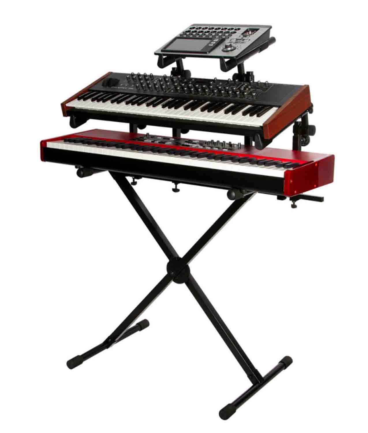 Onstage KSA8500 Deluxe Customizable Keyboard Tier - Hollywood DJ