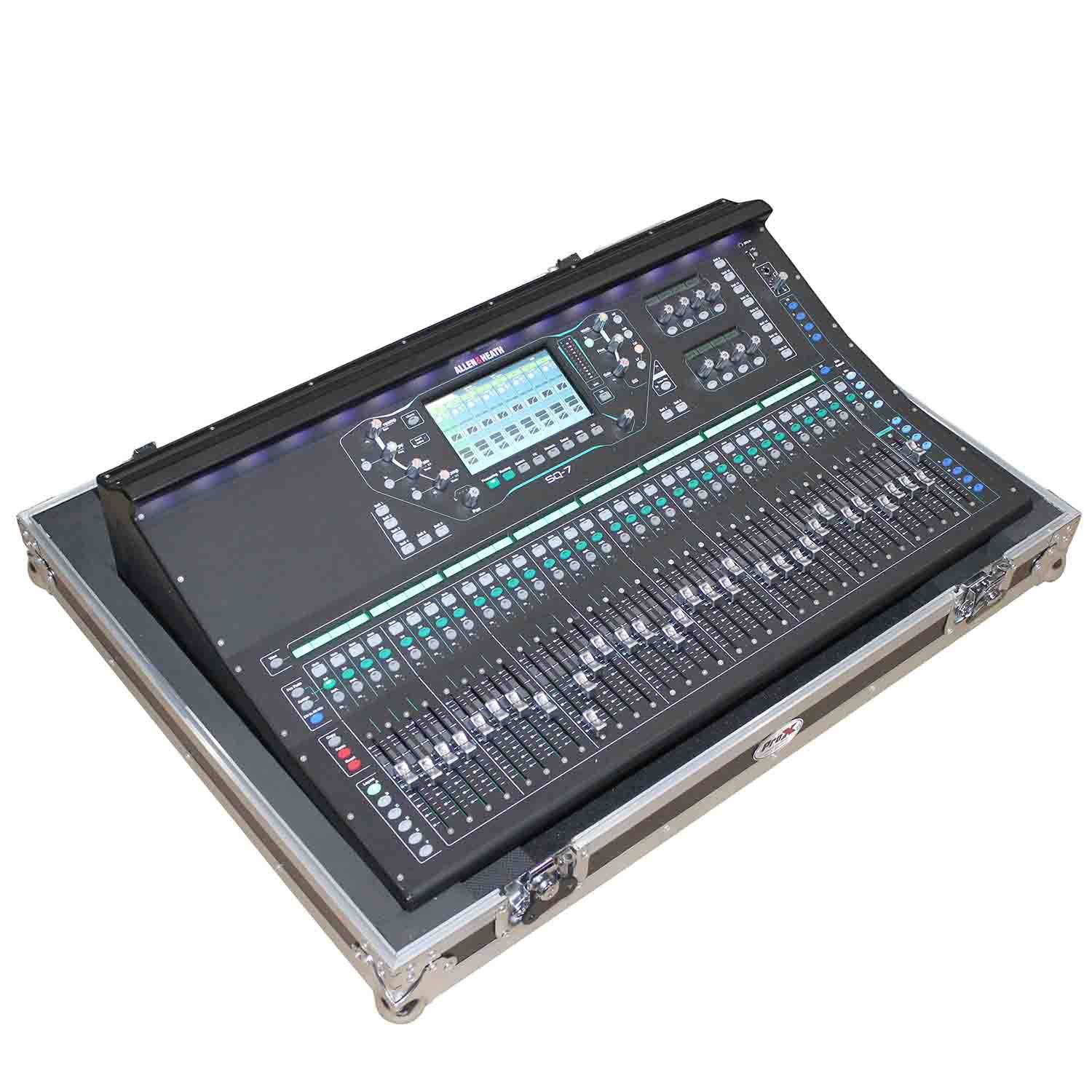 ProX XS-AHSQ7W DJ Flight Case for Allen and Heath SQ7 Digital Mixer Console with Wheels - Hollywood DJ