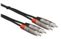 Hosa HRR-0 Dual REAN RCA to Dual REAN RCA Pro Stereo Interconnect