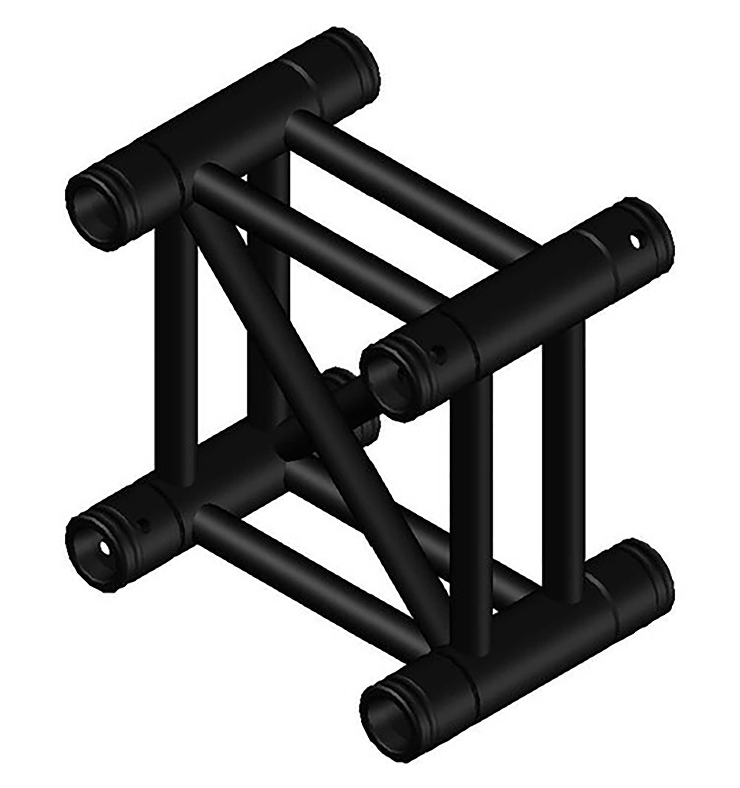 Global Truss SQ-2923P-BLK, 230mm Heavy Duty Truss Spacer - Black - Hollywood DJ