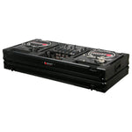 Odyssey FZBM12WBL, 12″ Format DJ Mixer and Two Battle Position Turntables Flight Coffin Case - Black - Hollywood DJ