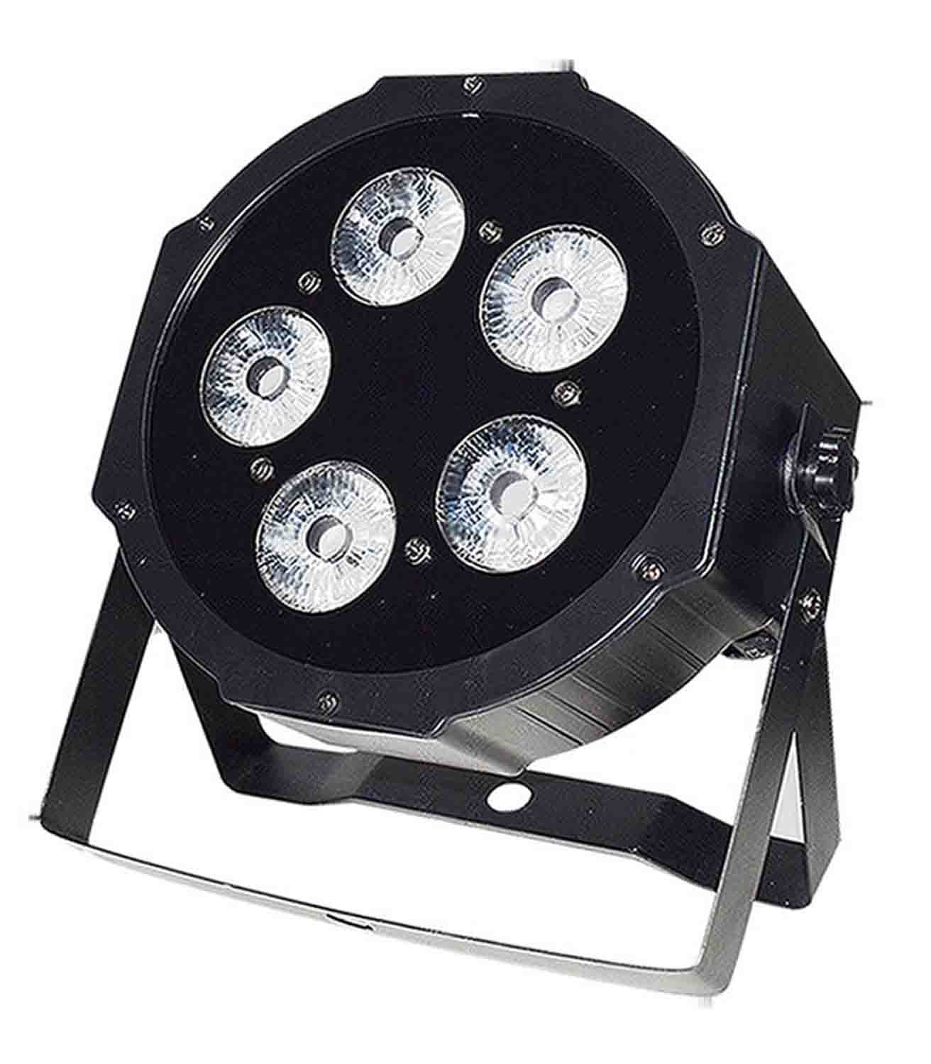 Colorkey CKU-2152 WaferPar HEX 5 MKII Low Profile Wash Light with High Output 6 in 1 Color (RGBAW-UV) LEDs - Hollywood DJ