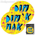 Sicmats DJ Turntable Slipmats 'DIM MAK COLOR' Slip Mat Sic Mats Steve Aoki - Pair - Hollywood DJ