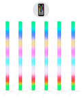 JMAZ JZ2006 LED Color Tube, Galaxy Tube 6 Packs With 32 Tri-color (RGB) LEDs and RF Remote Control JMAZ