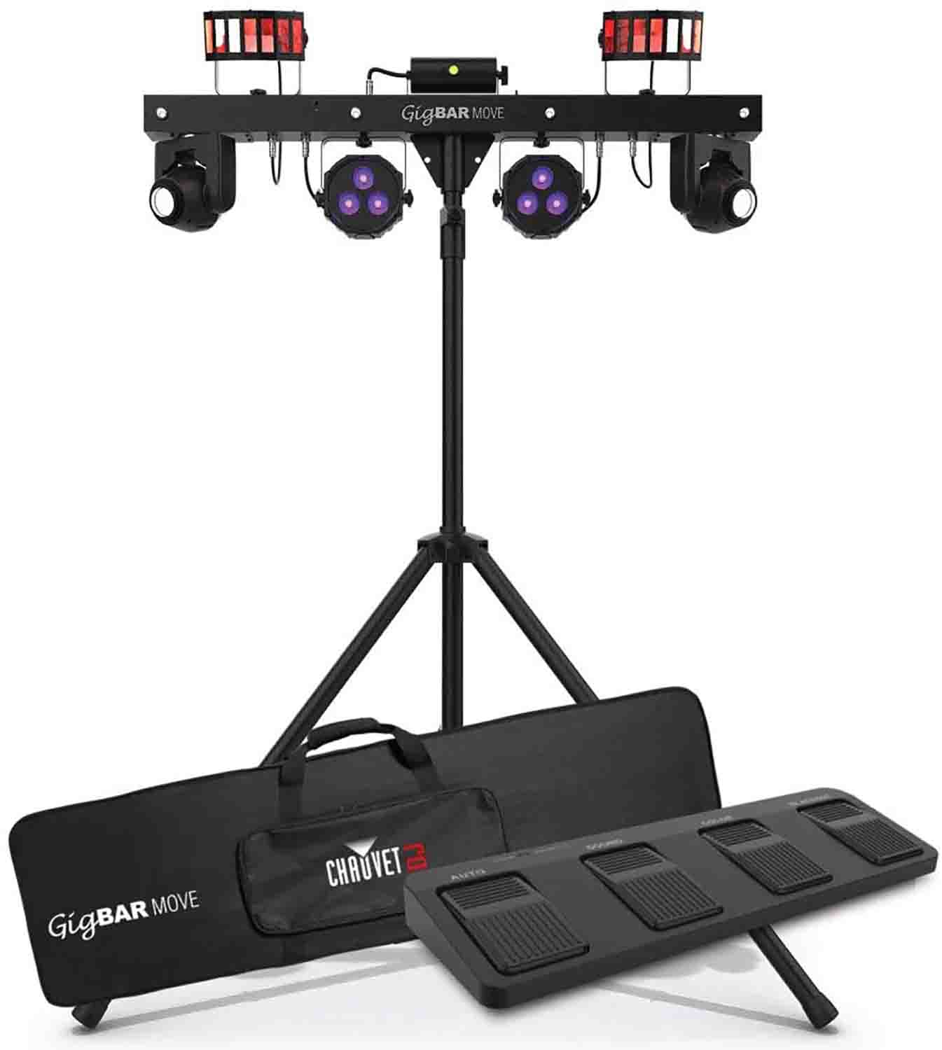 Open Box: Chauvet DJ GIGBARMOVE 5-in-1 Lighting System with Pre-Mounted on a Single Bar - Hollywood DJ