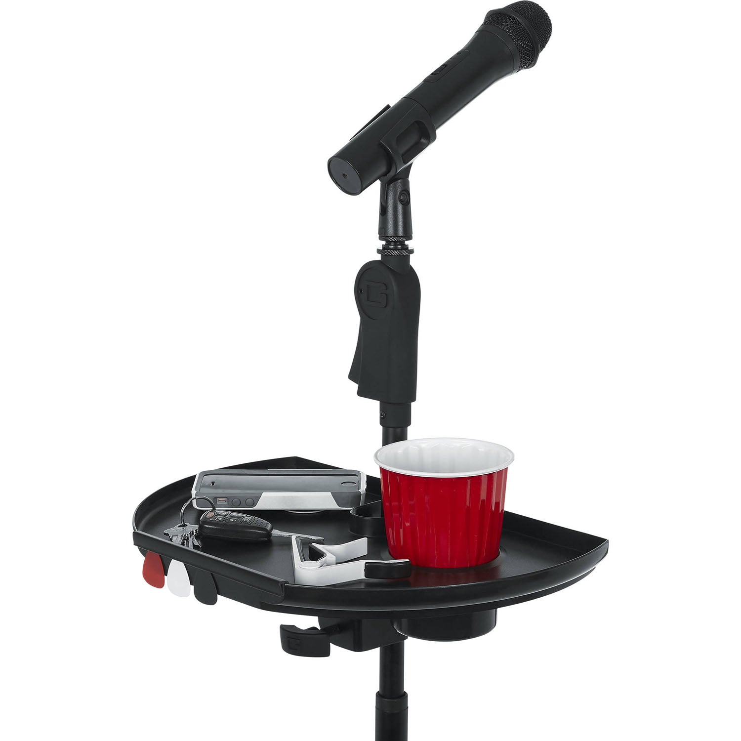 Gator Frameworks GFW-MICACCTRAYXL Extra Large Mic Stand Accessory Tray - Hollywood DJ