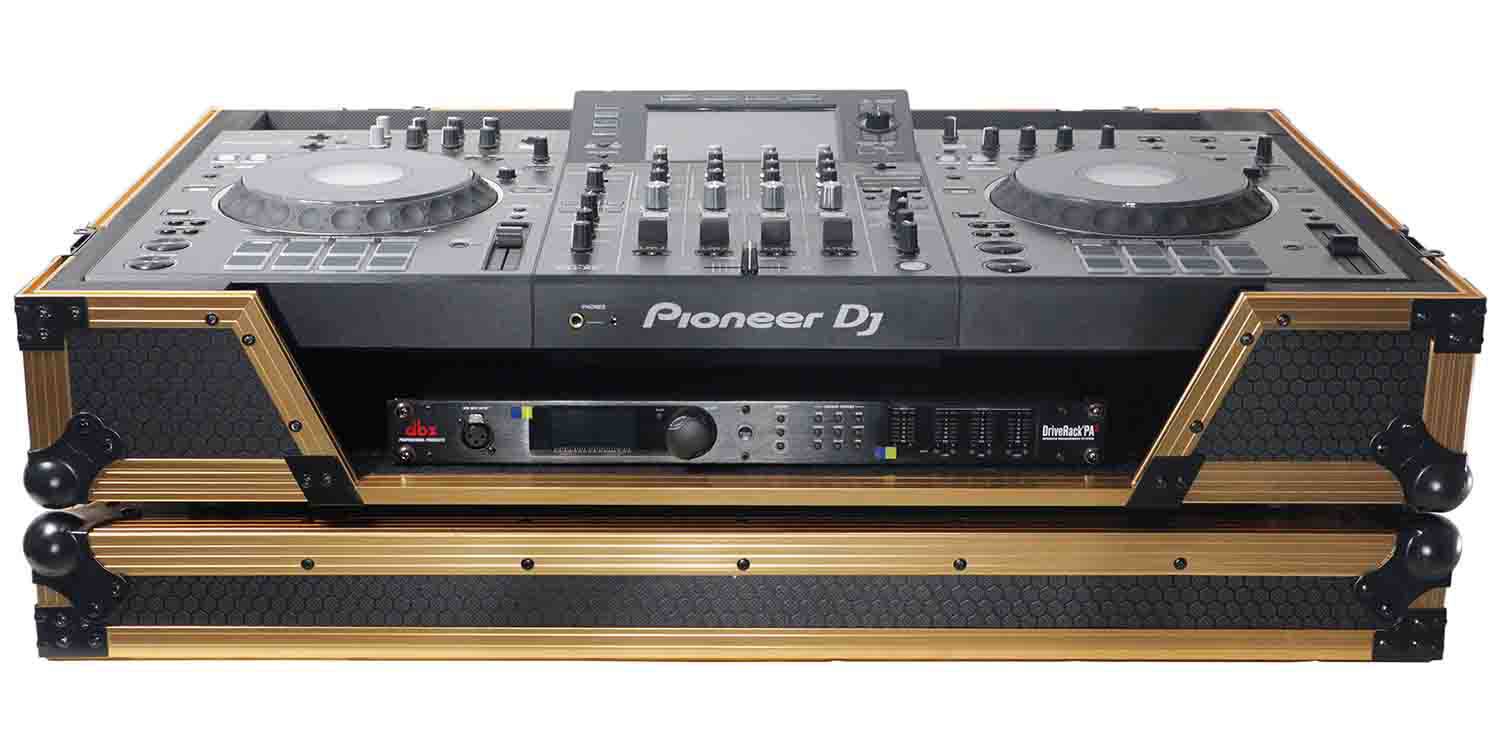 ProX XS-XDJXZ WFGLD Flight Case for Pioneer DJ XDJ-XZ Hard Road Gig Ready with Wheels - Hollywood DJ