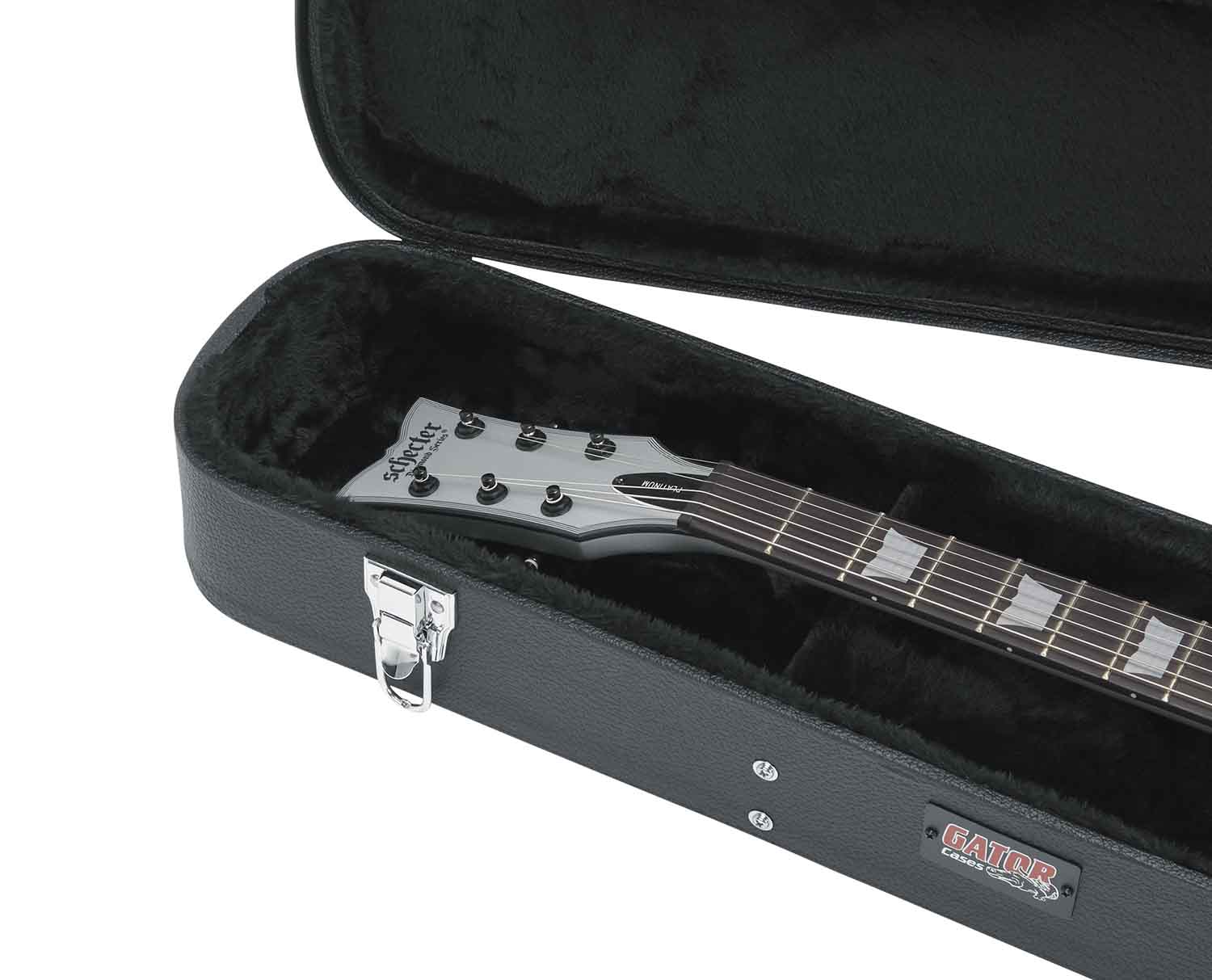 Gator Cases GW-LPS Deluxe Wood Case for Single-Cutaway Guitars - Black - Hollywood DJ