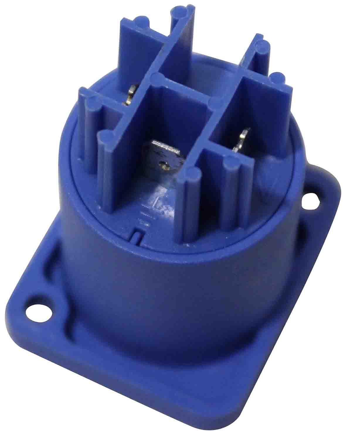 ProX XC-PWCP-BLUE Panel Mount PowerCon Compatible Female Connector - Blue - Hollywood DJ