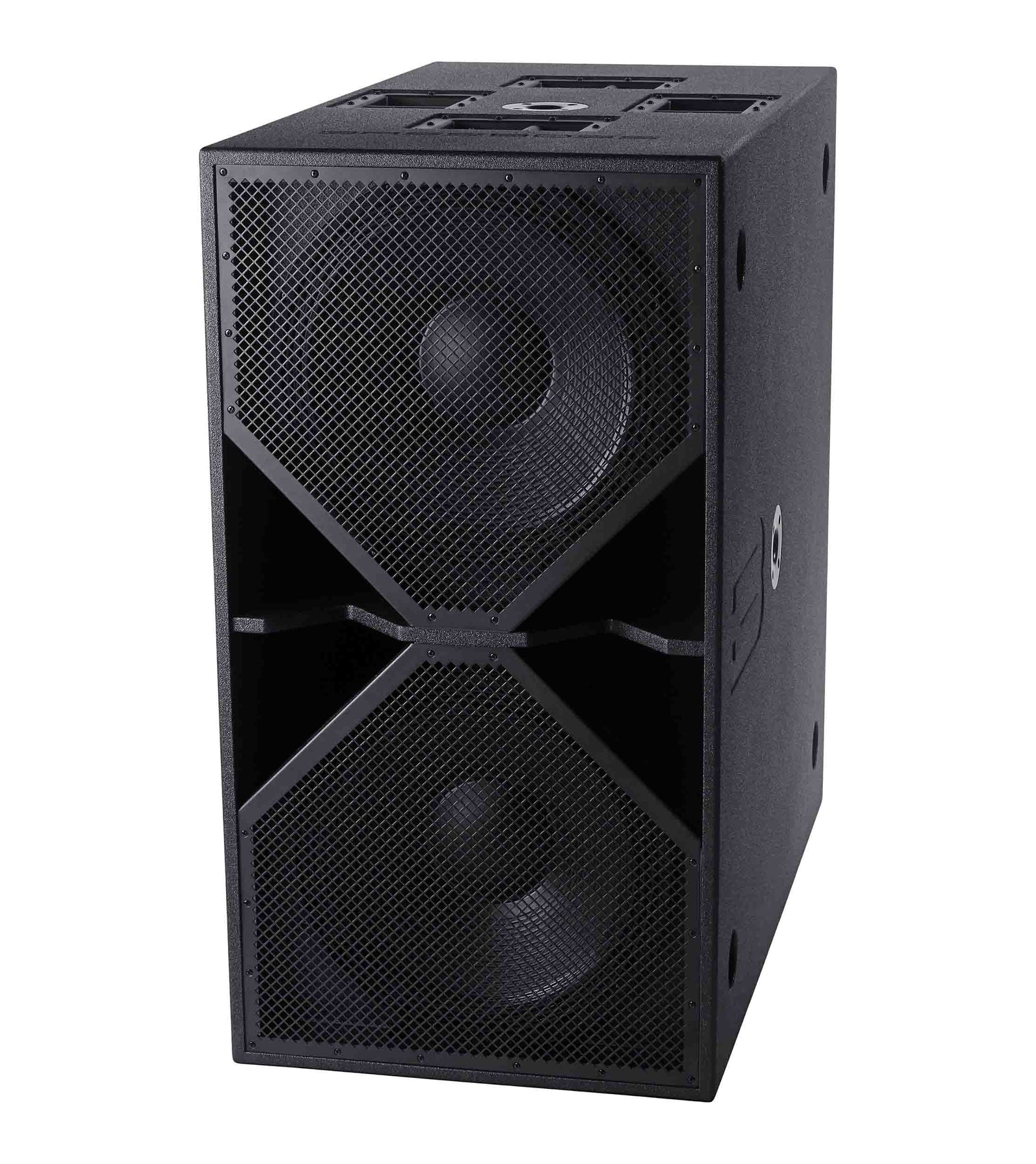 BassBoss BB-ZV28-MK3 Dual 18-Inch Active Subwoofer - Black - Hollywood DJ