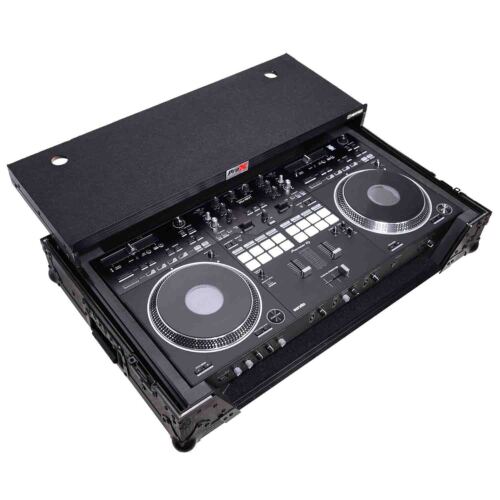 B-Stock: ProX XS-DDJREV7WLTBL DJ Flight Case for Pioneer DDJ-REV7 Digital Controller with Sliding Laptop Shelf and Wheels - Black Finish - Hollywood DJ