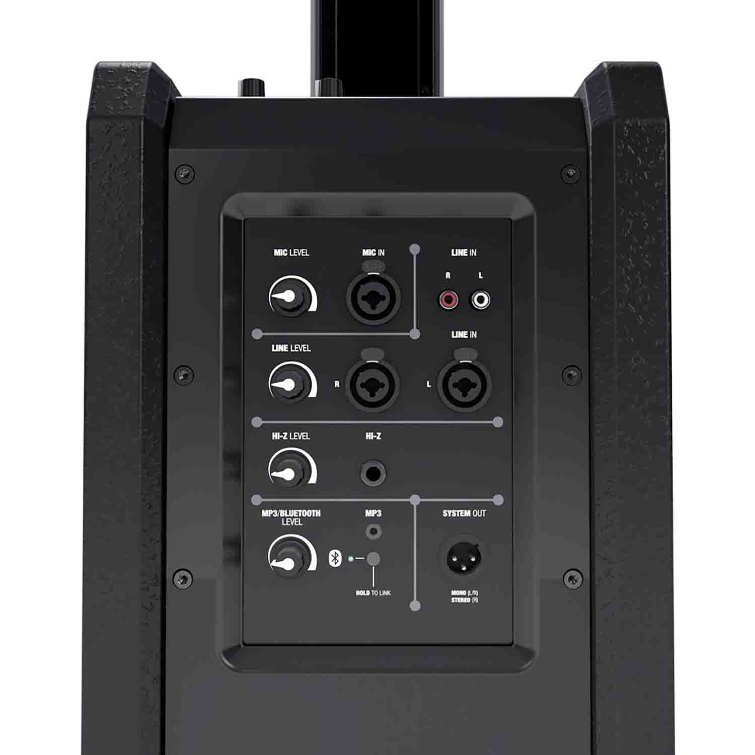 LD Systems LDS-MAUI11G2 Portable Column PA System with Mixer and Bluetooth - Black - Hollywood DJ