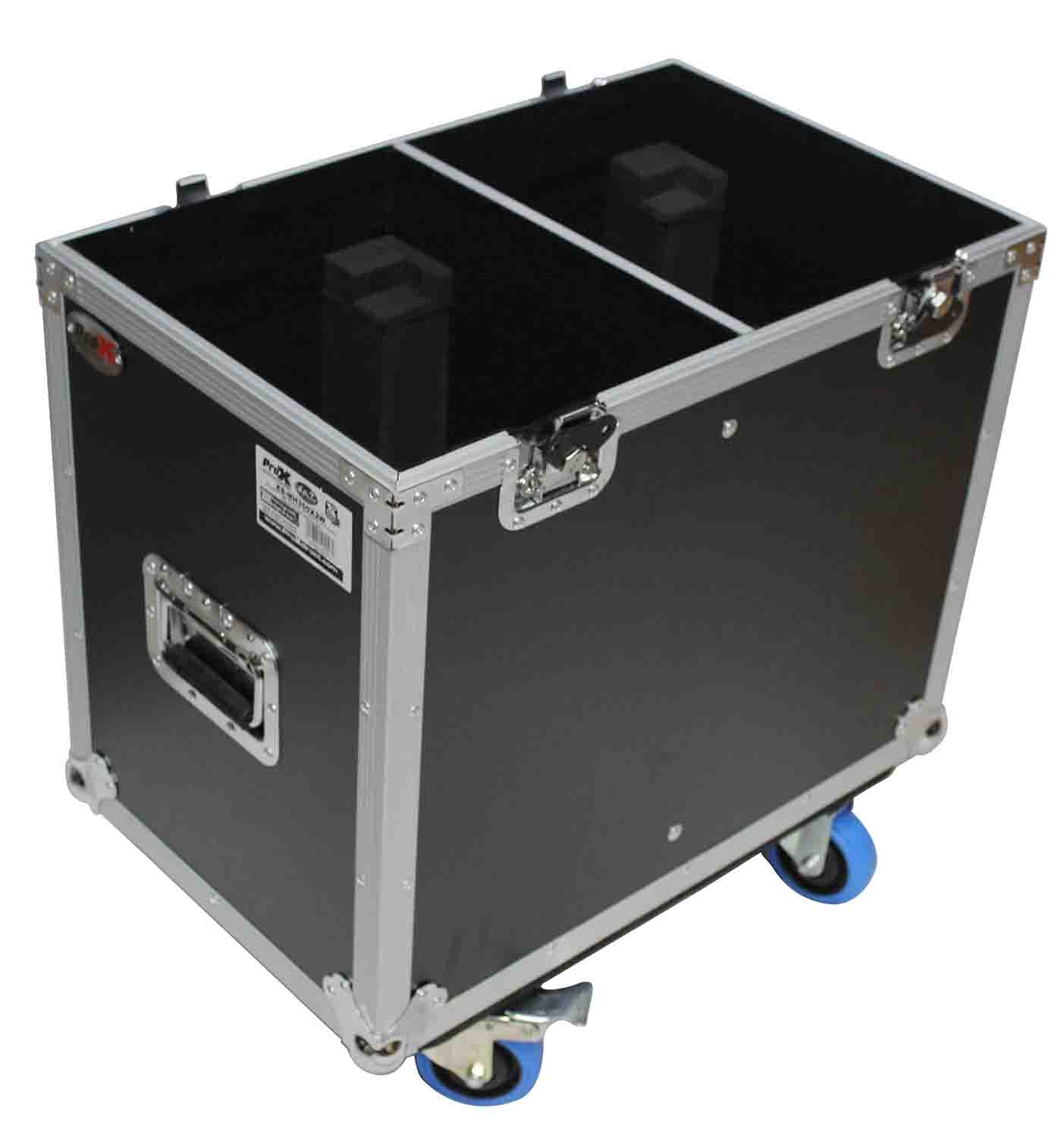 ProX XS-MH300X2W, 300 Style Moving Head Transport Case for 2 Units - Hollywood DJ