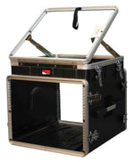 Gator Cases GRC-10X8 PU, 10U Top and 8U Side ATA Molded PE Pop-Up Console Rack - Hollywood DJ