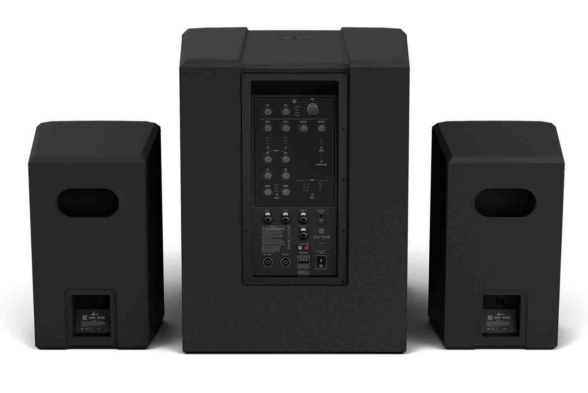 B-Stock: LD Systems DAVE 18 G4X Compact 2.1 Powered PA System with Bluetooth and Mixer - 2000W RMS by LD Systems