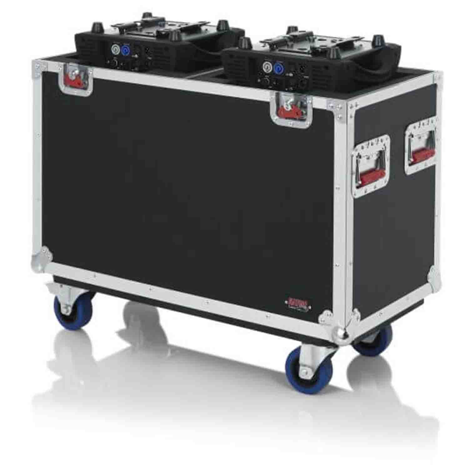 Gator GTOURMH250 Flight Case for two 250-style Moving Head Lights - Hollywood DJ
