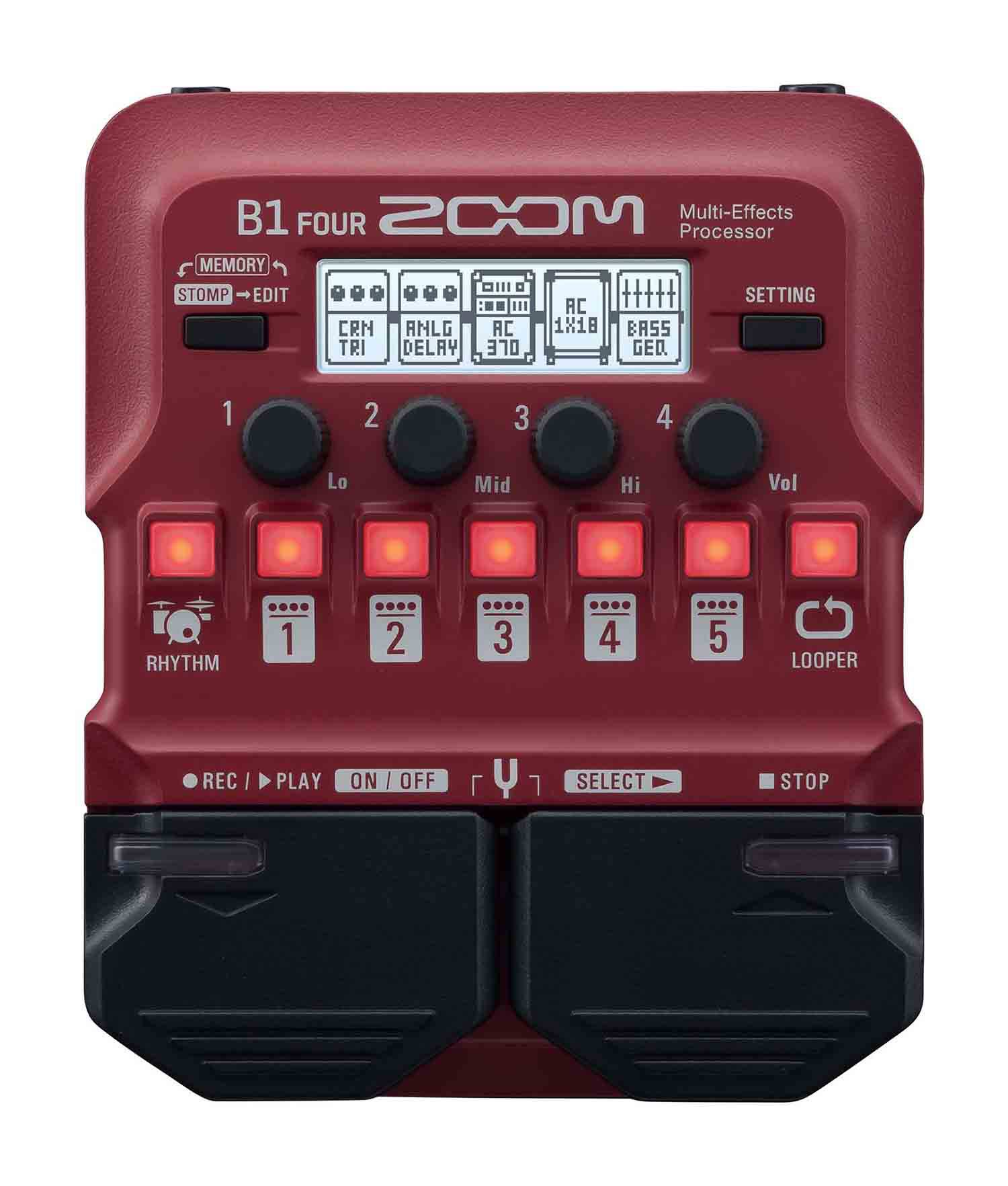 Zoom B1 FOUR Bass Multi-Effects Pedal - Hollywood DJ