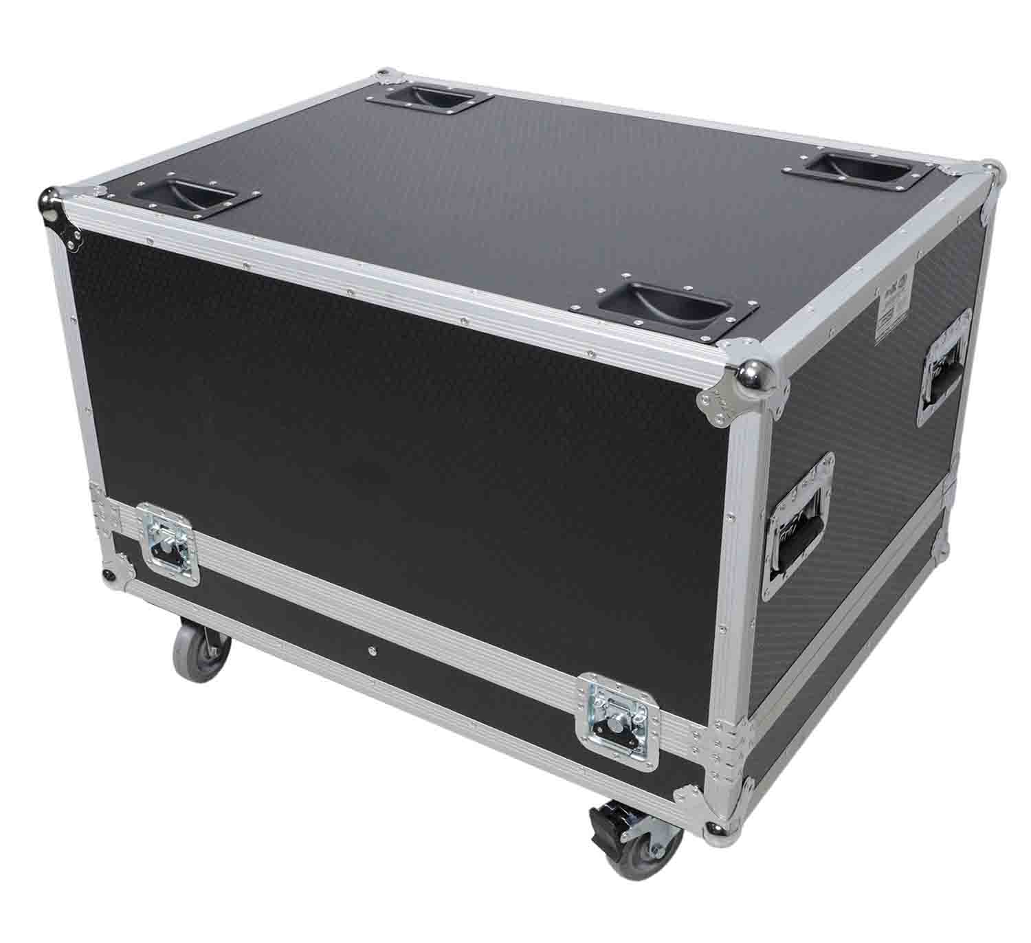 ProX XS-2X241817W ATA Style Flight Road Case - Stores 2x 15" Speakers - Hollywood DJ