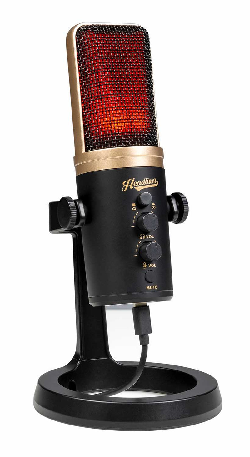 Headliner HL90510 Roxy Stereo USB Condenser Microphone - Podcast - Hollywood DJ