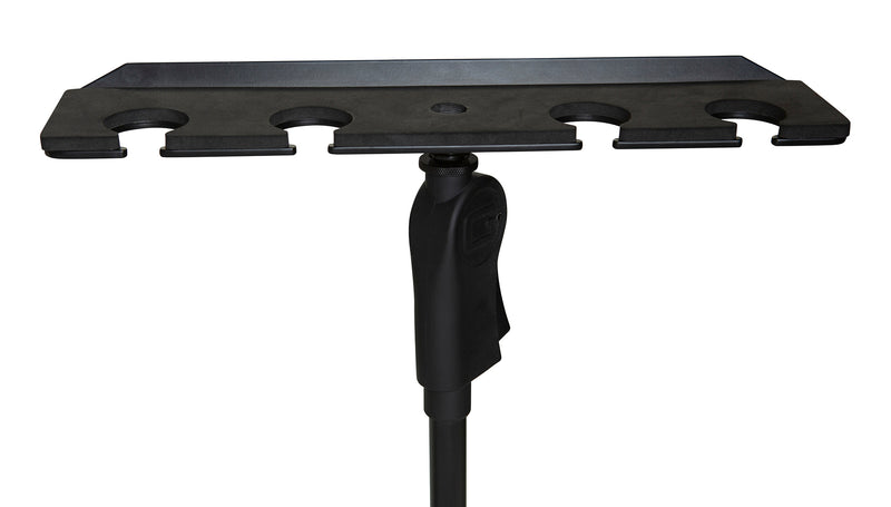 Gator Frameworks GFW-MIC-4TRAY Multi Mic Holder Ð Four (4) Mics - Hollywood DJ
