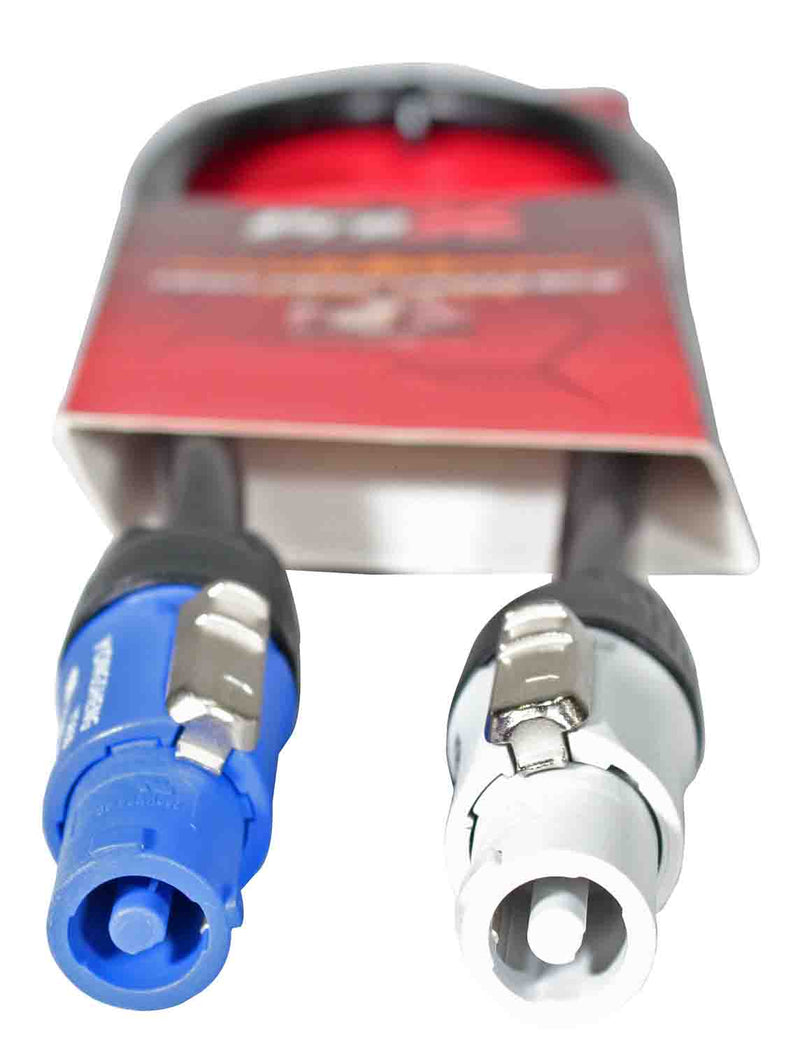 ProX XC-PWC12-06, High Performance 12AWG Blue to Gray Link Cable for Power Connection compatible devices - 6 Ft - Hollywood DJ