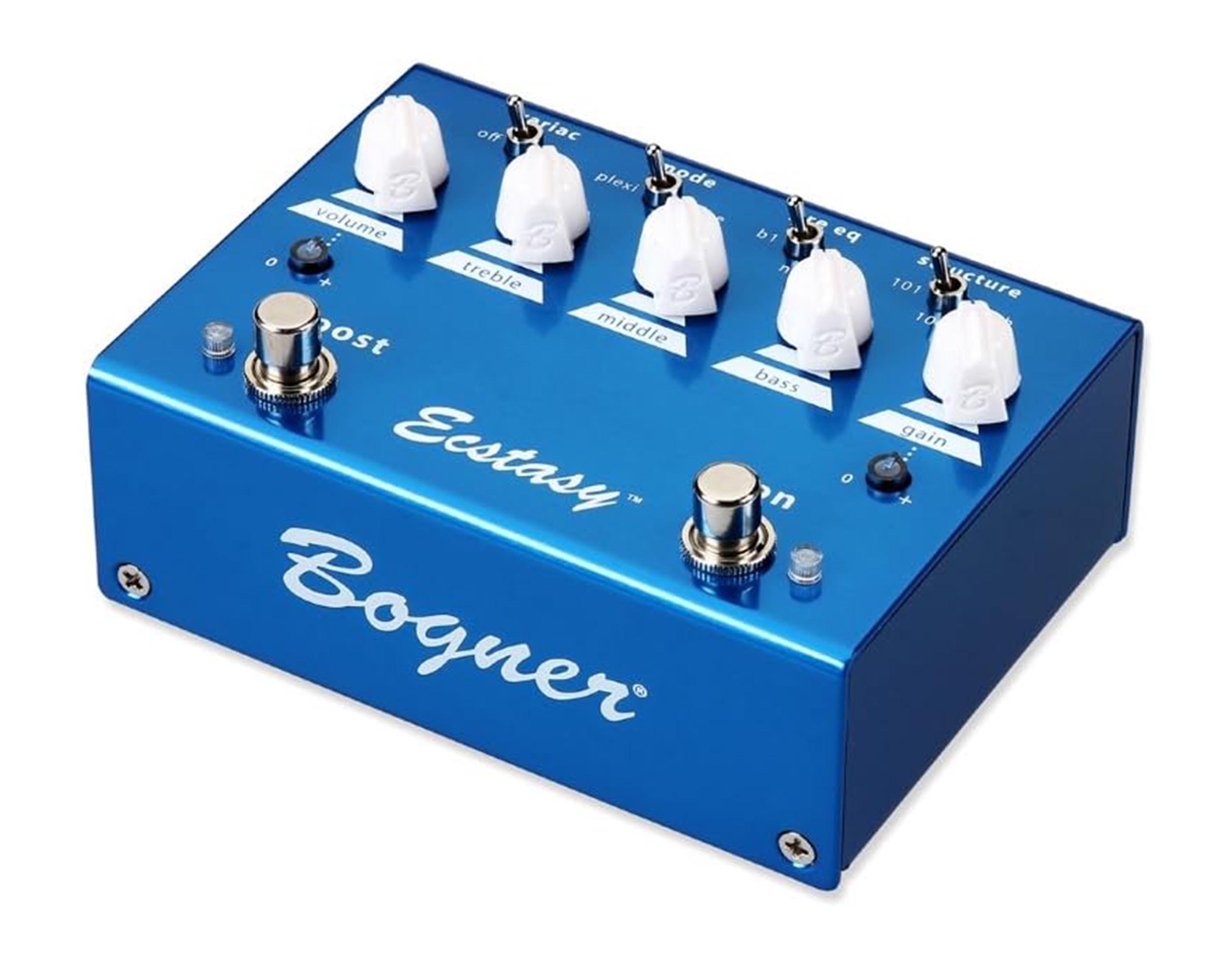 Bogner Ecstasy Overdrive/Boost Guitar Effects Pedal - Blue - Hollywood DJ