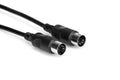 Hosa MID-310BK MIDI Cable, 5-pin DIN to Same – 10 Feet - Hollywood DJ