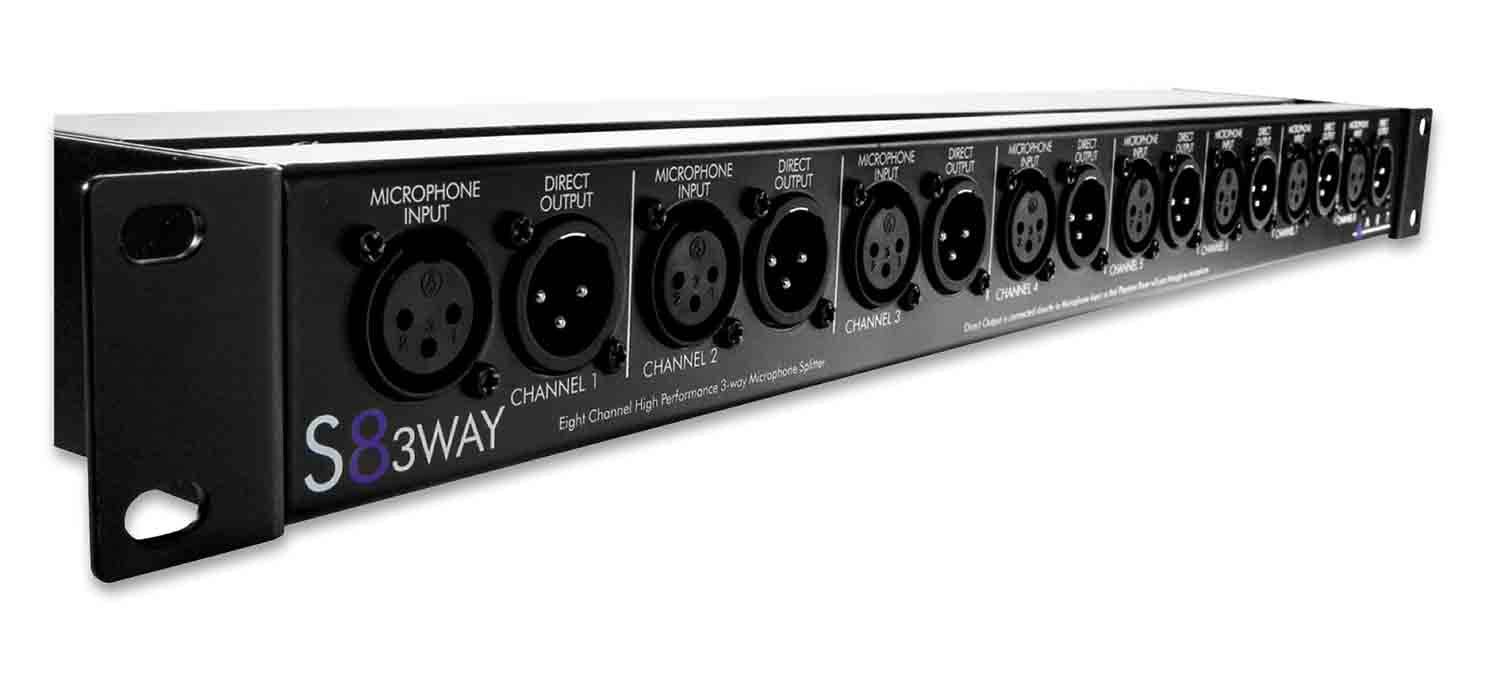 Art S8-3Way, 8-Channel Three-Way Microphone Splitter - Hollywood DJ