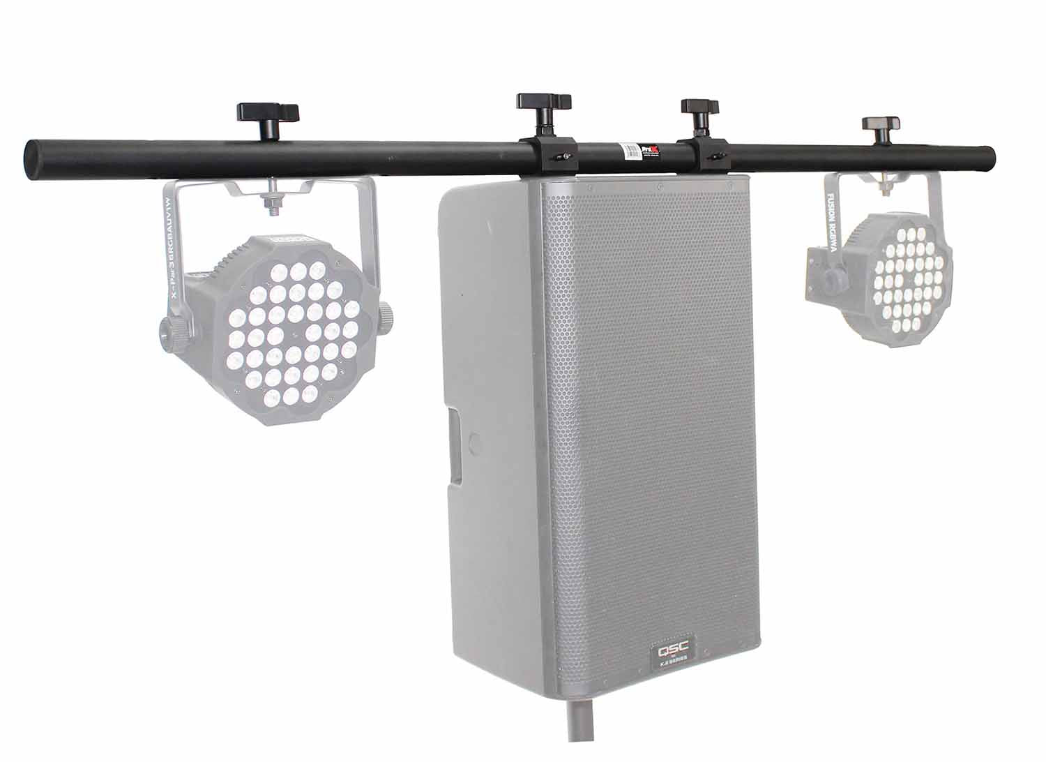 ProX X-SPLSTBAR-5FT Universal Light Bar Mounting System for Point Source PA Speakers with Fly-points - 5 Feet - Hollywood DJ