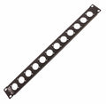 ProX T-1U12XLR 1U Rack Panel Punched for 12 XLR, speakON or powerCON Connectors - Hollywood DJ