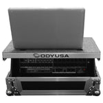 Odyssey FZGSMX1913 Universal 13U Rack Mountable Mixer Flight Case with Glide Platform - Hollywood DJ